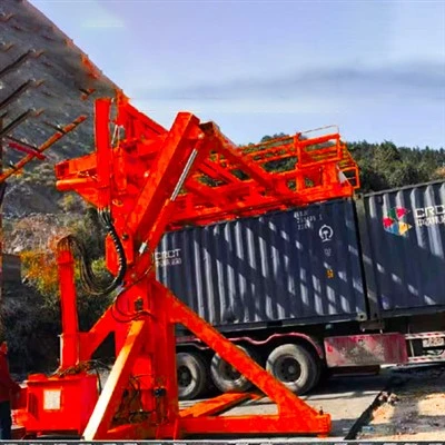 20'Container Tilter ak sistèm mobil
